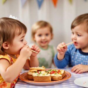 children at a party kids event catering